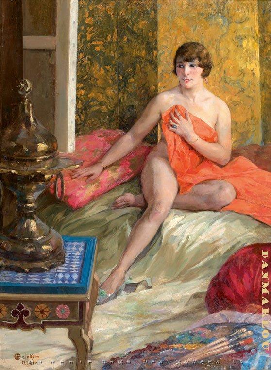 EMILE DECKERS (86).jpg - la courtisane - alger - huile sur toile
